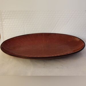 Pier 1 Brown Oval Serving Platter